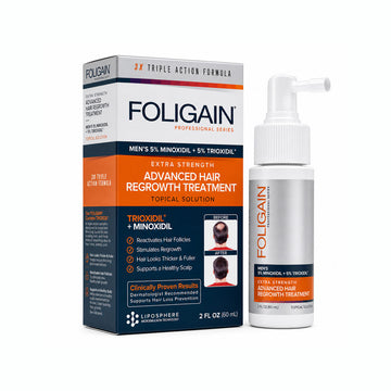 FOLIGAIN® Advanced Hair Regrowth For Men Minoxidil 5% + TRIOXIDIL® 5%