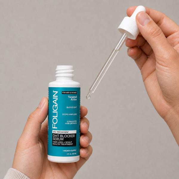 FOLIGAIN® Hair Regrowth DHT Blocker Serum with 12% TRICHOGEN® - FOLIGAIN EUROPE