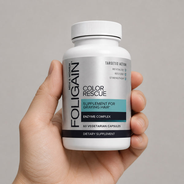 FOLIGAIN® Color Rescue Supplement For Graying Hair - FOLIGAIN EUROPE