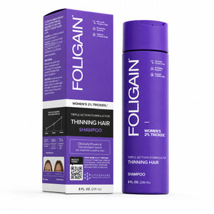 FOLIGAIN® Triple Action Shampoo For Thinning Hair For Women with 2% TRIOXIDIL® - FOLIGAIN EUROPE