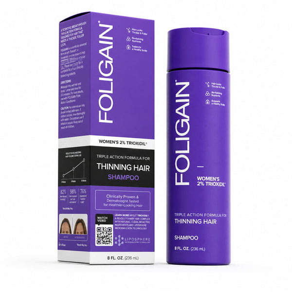 FOLIGAIN® Triple Action Shampoo For Thinning Hair For Women with 2% TRIOXIDIL® - FOLIGAIN EUROPE